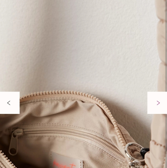 NWT* FREE PEOPLE Quilted Baby Carryall Sling Bag *Tofu* - Picture 12 of 13